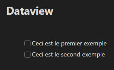 Exemple Dataview